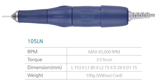 SAESHIN Strong Drill 210 / 105LN Blue 45K RPM (BEST SELLING MODEL)