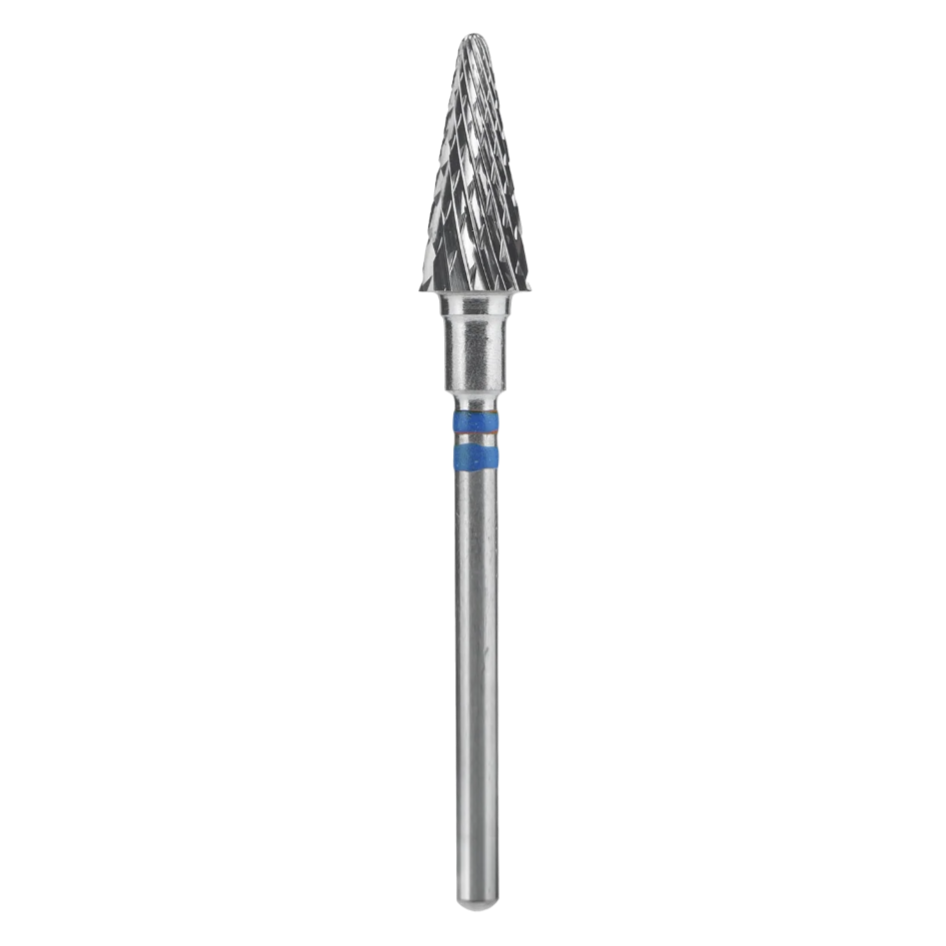 CARBIDE NAIL DRILL BIT FOR LEFT-HANDED USERS, "CONE" BLUE EXPERT, HEAD DIAMETER 6/ 14MM (FT73B060/14) (#206)-STALEKS™