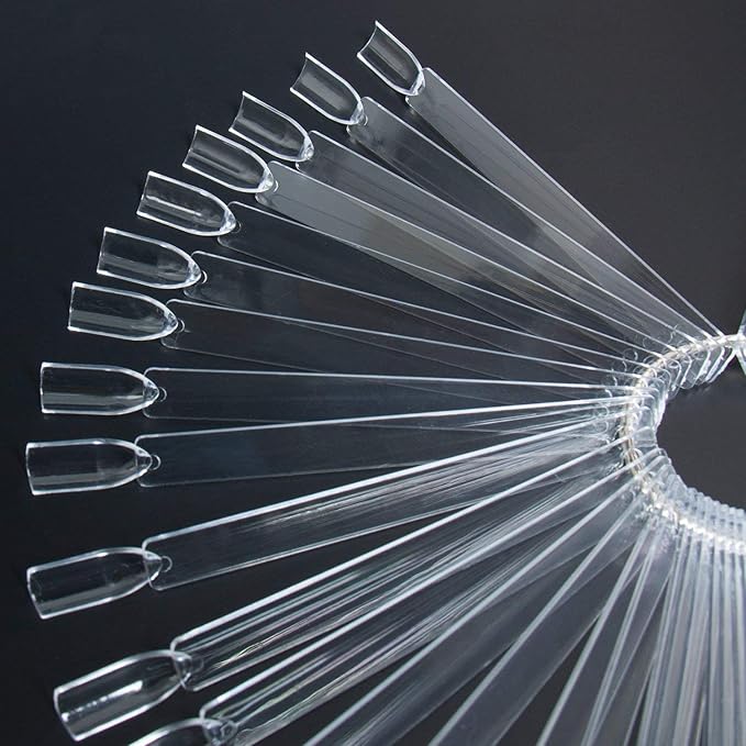 Transparent Clear Nail Tips (swatch)