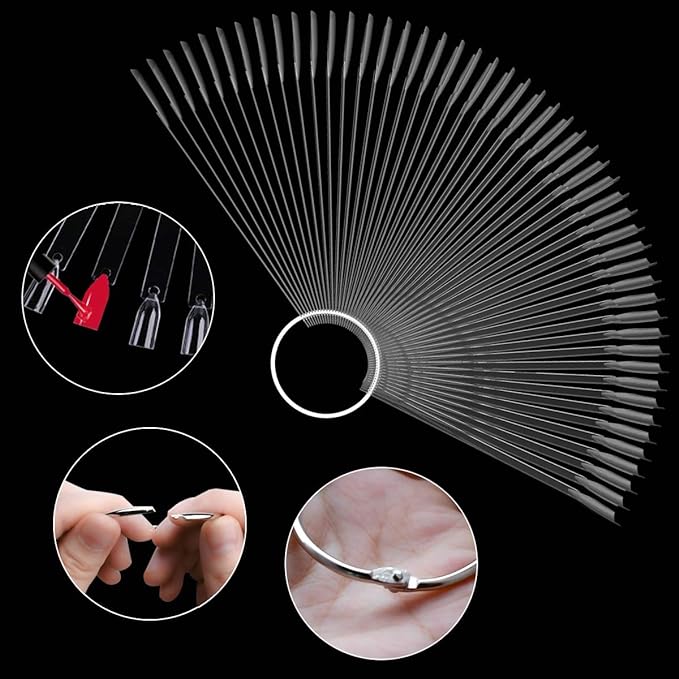 Transparent Clear Nail Tips (swatch)