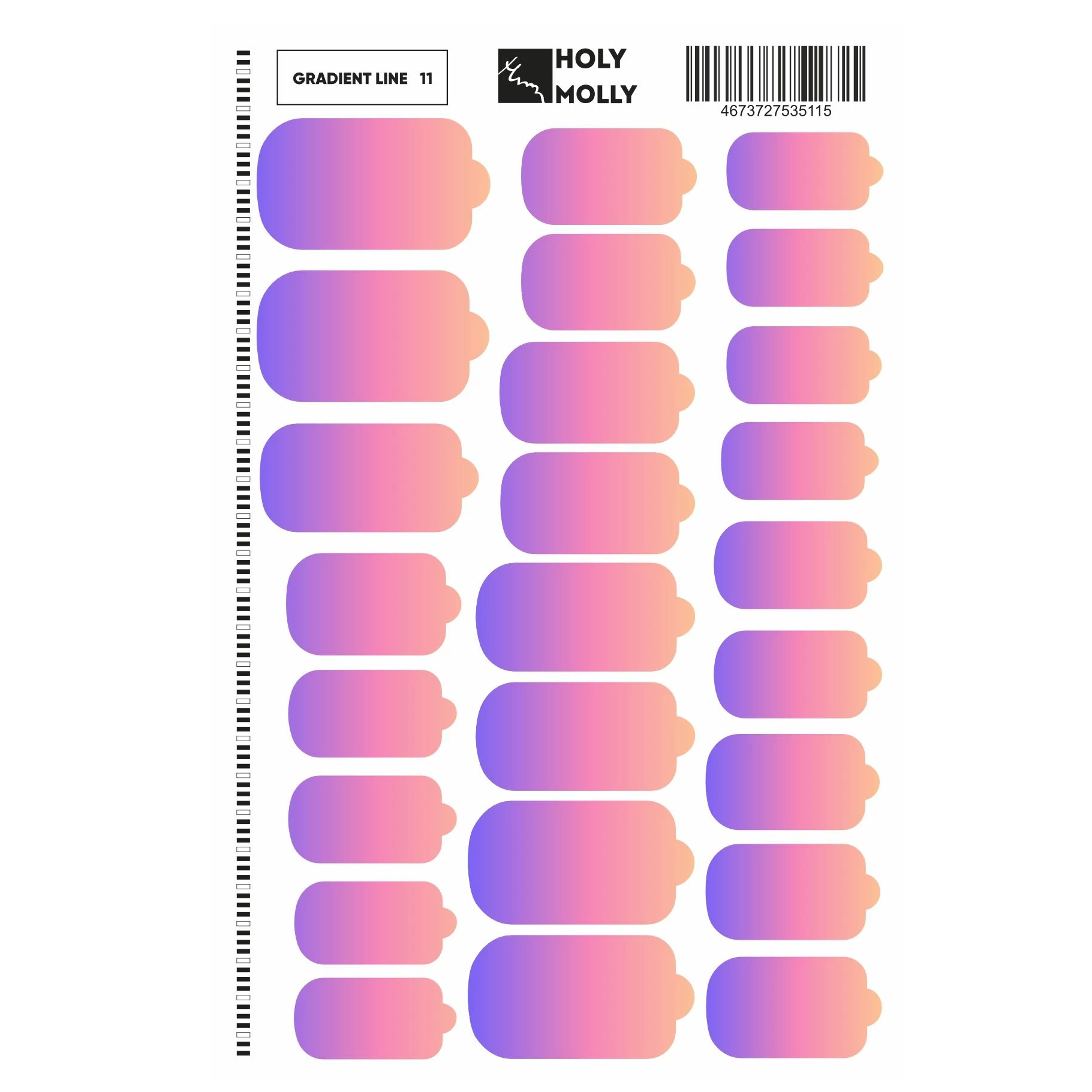 MANICURE FILM GRADIENT LINE #11- HOLY MOLLY