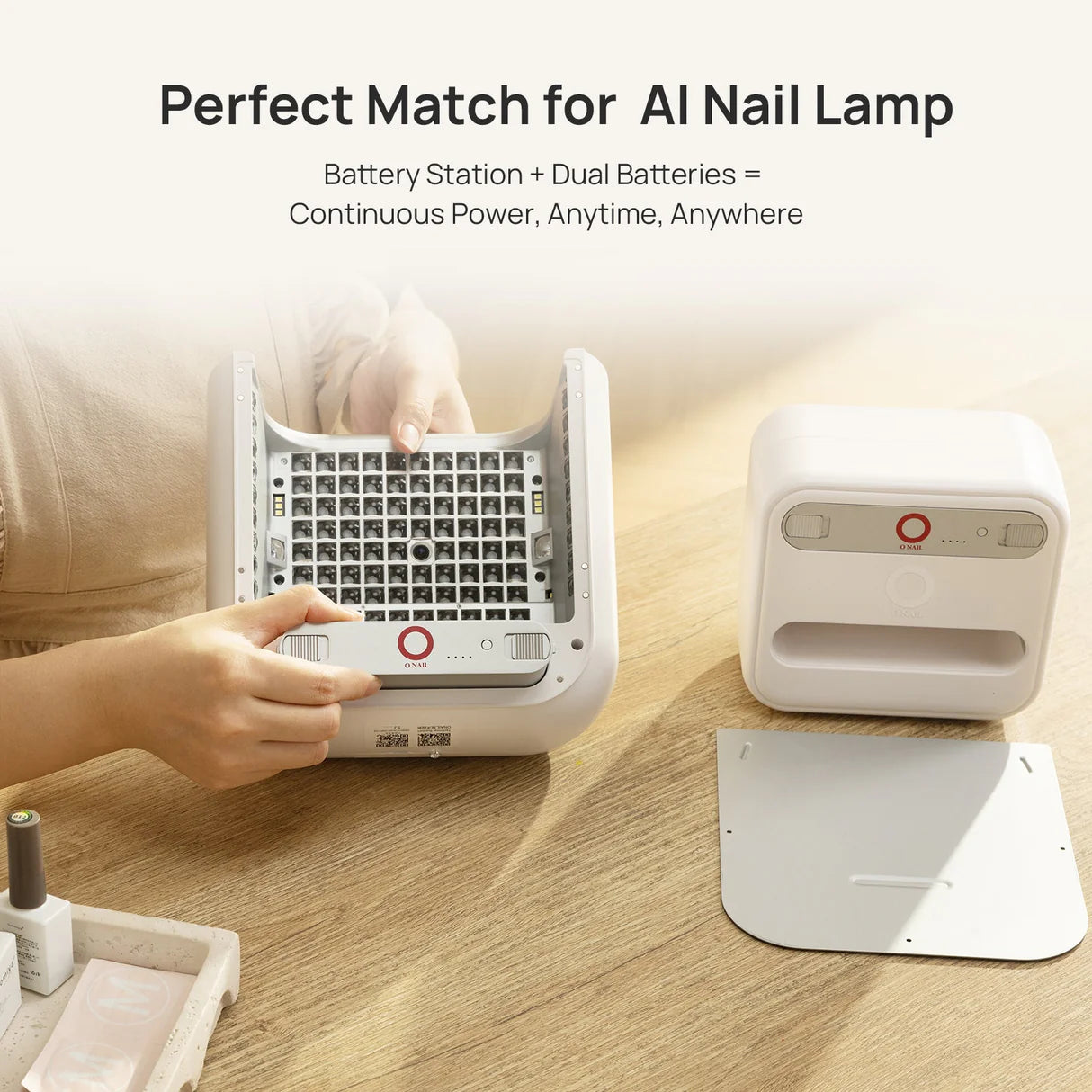 O Nail - Dedicated Battery Cabinet & Pack for AI Nail Lamp