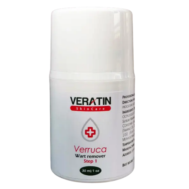 Veratin - Verruca Wart Remover Cream step 1, 30ml