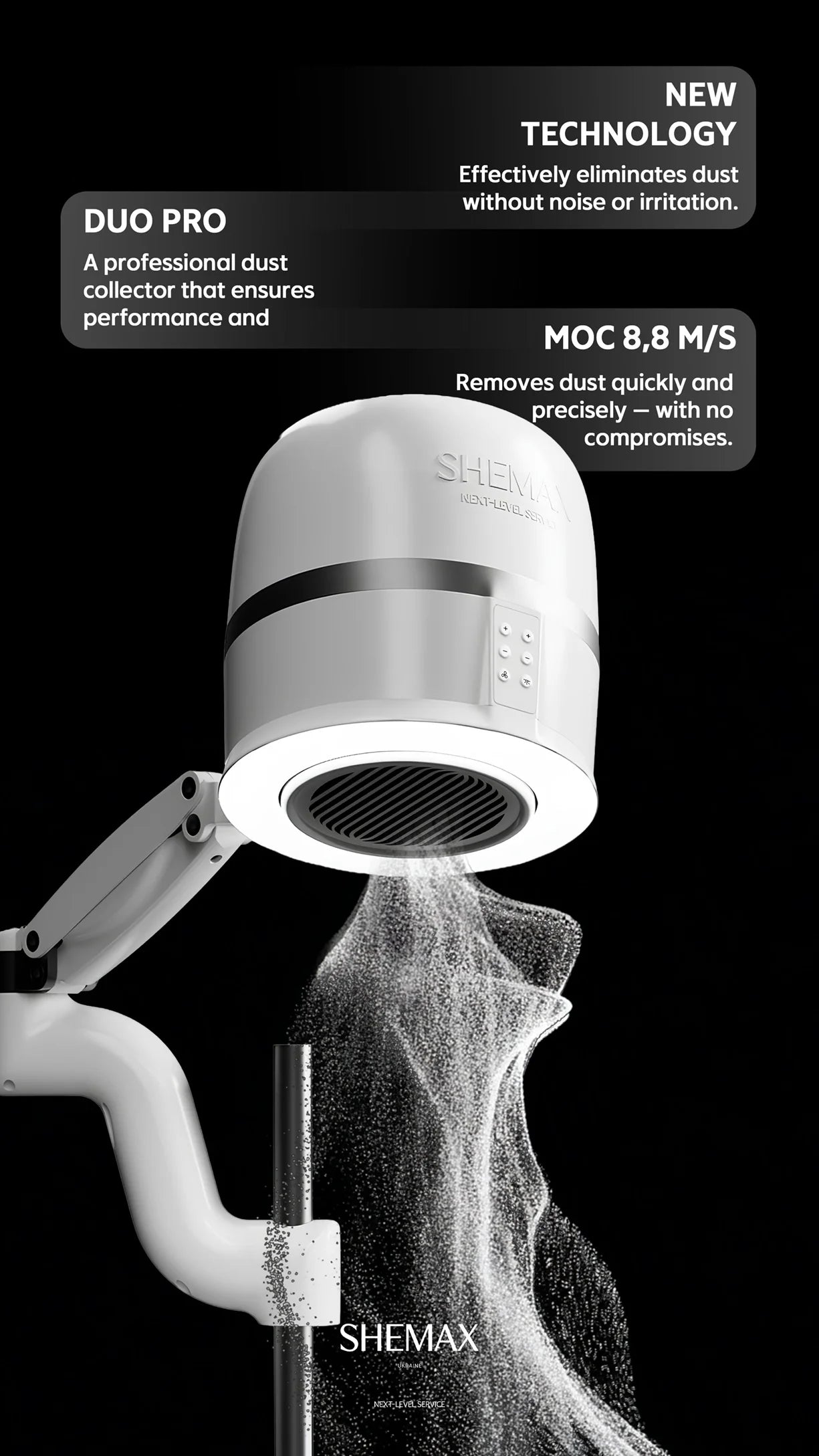 Shemax Duo Pro - Professional nail dust collector