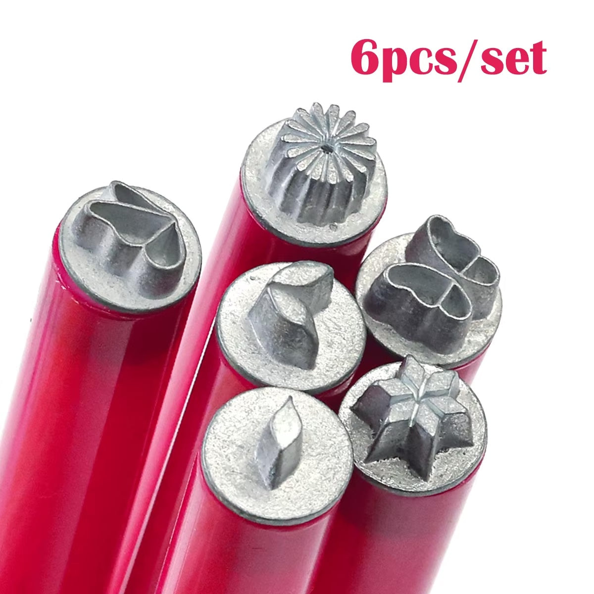 6 Pieces Nail Art Stamp Pen Set Portable Metal Nail Art Stamping