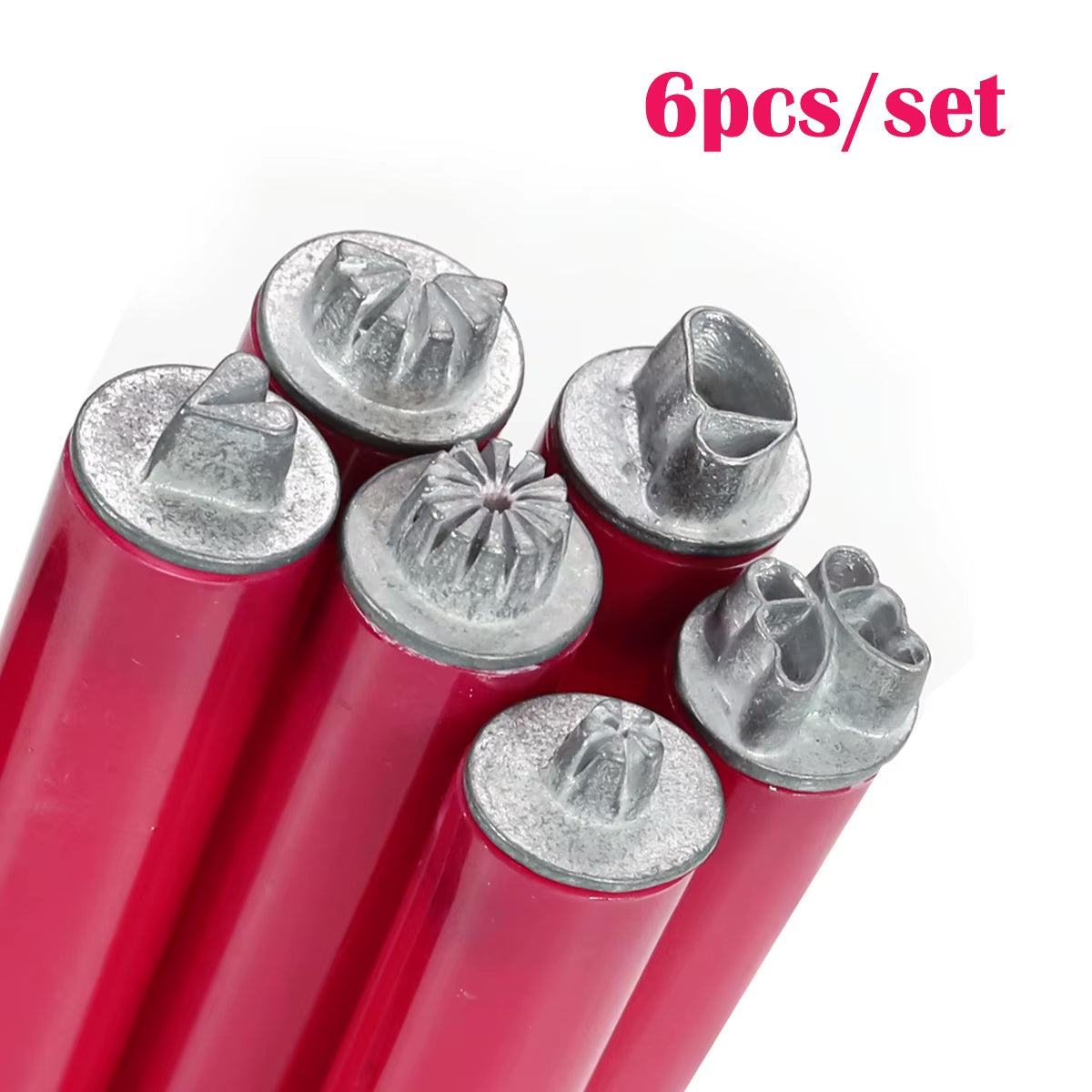 6 Pieces Nail Art Stamp Pen Set Portable Metal Nail Art Stamping