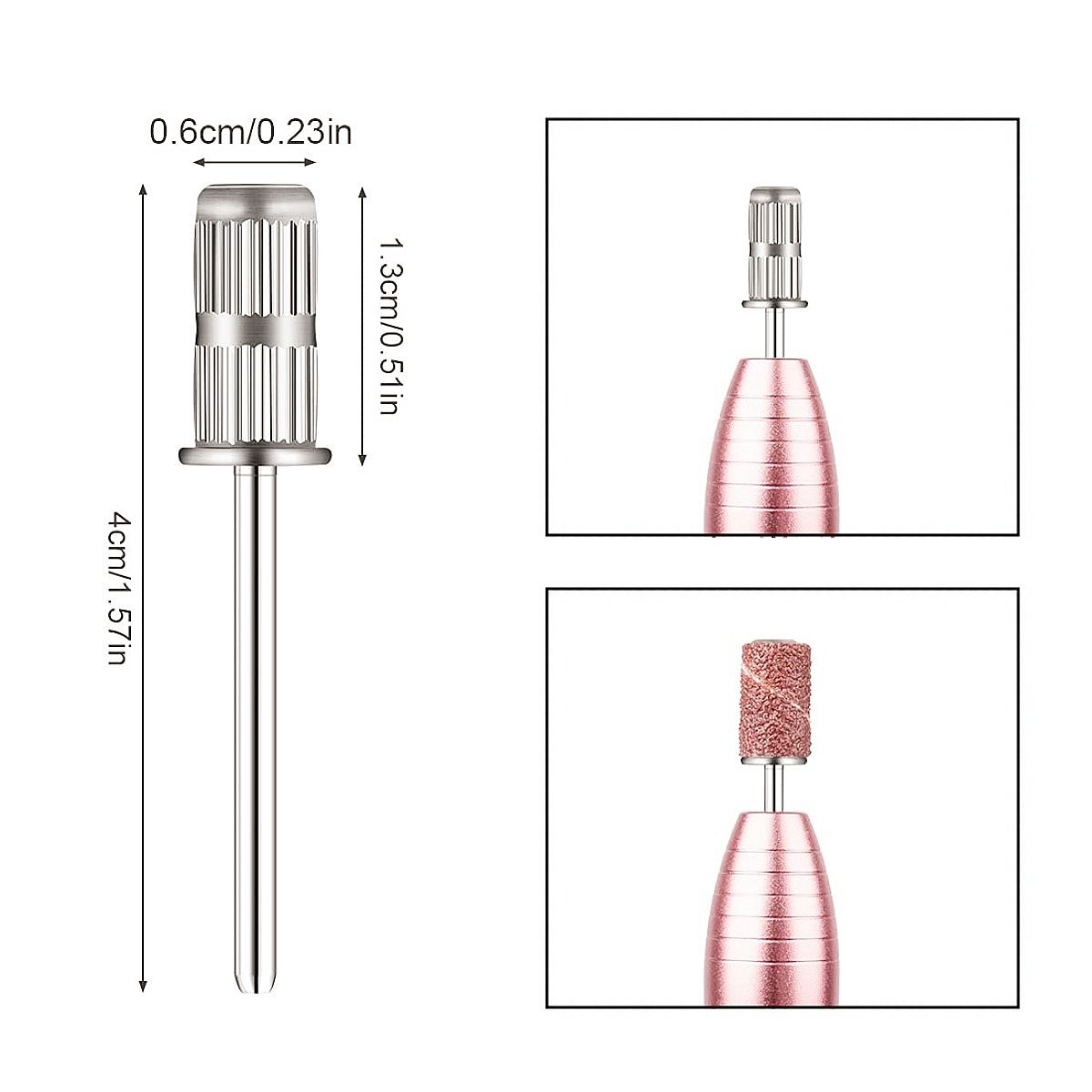 Sanding Bands for Nail Drill Shaft 3/32 inch,Drill Bits for Nails, Mandrel Bit for Nails