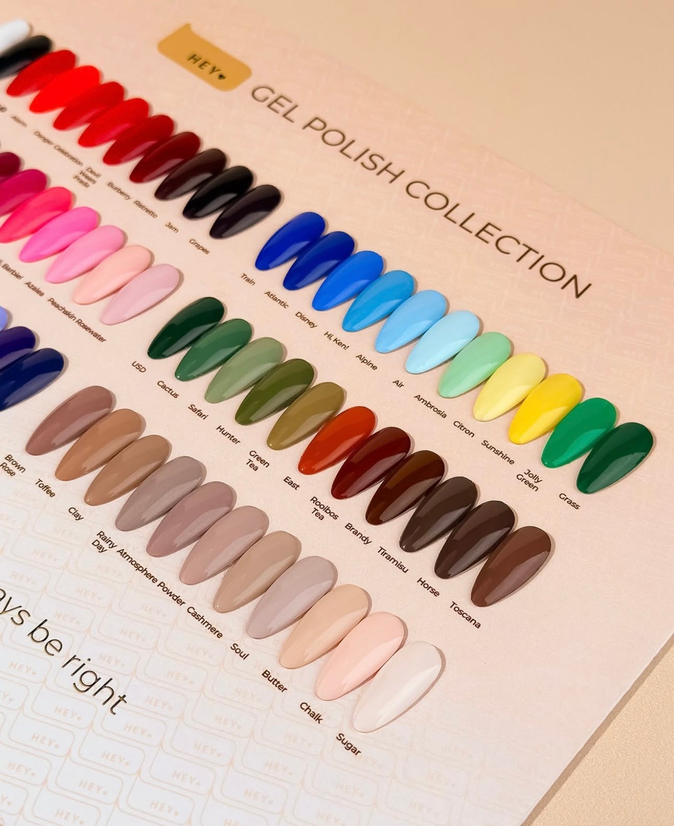 Color Gels Box (66 colors), 15 ML -HELLO