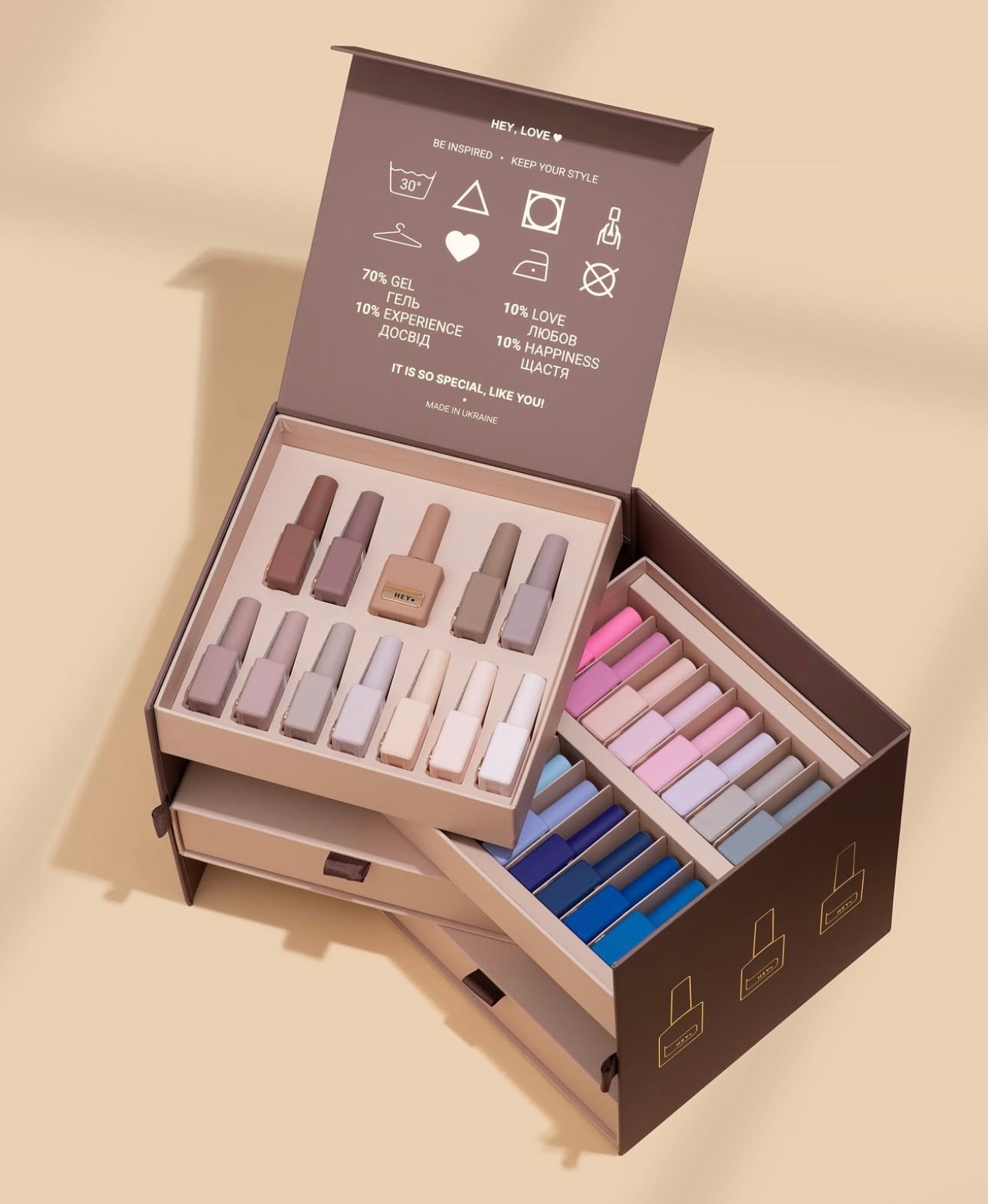 Color Gels Box (66 colors), 15 ML -HELLO
