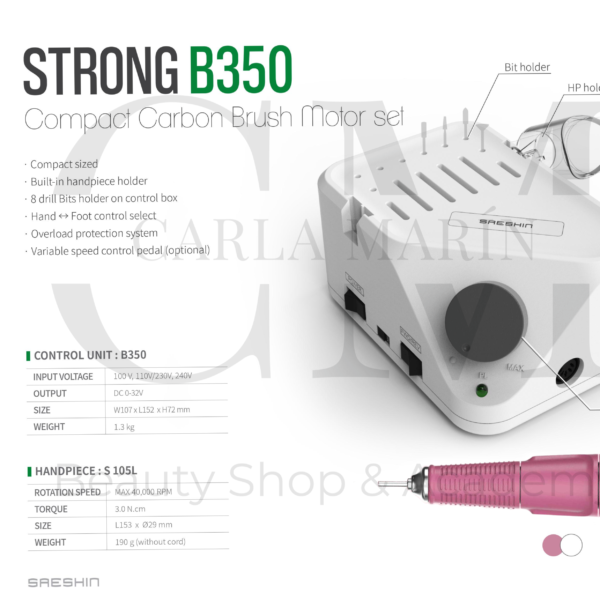 BRILLIAN DRILL B350/H350(PINK) 35K SET(3/32″) (MADE IN KOREA) -SAESHIN™