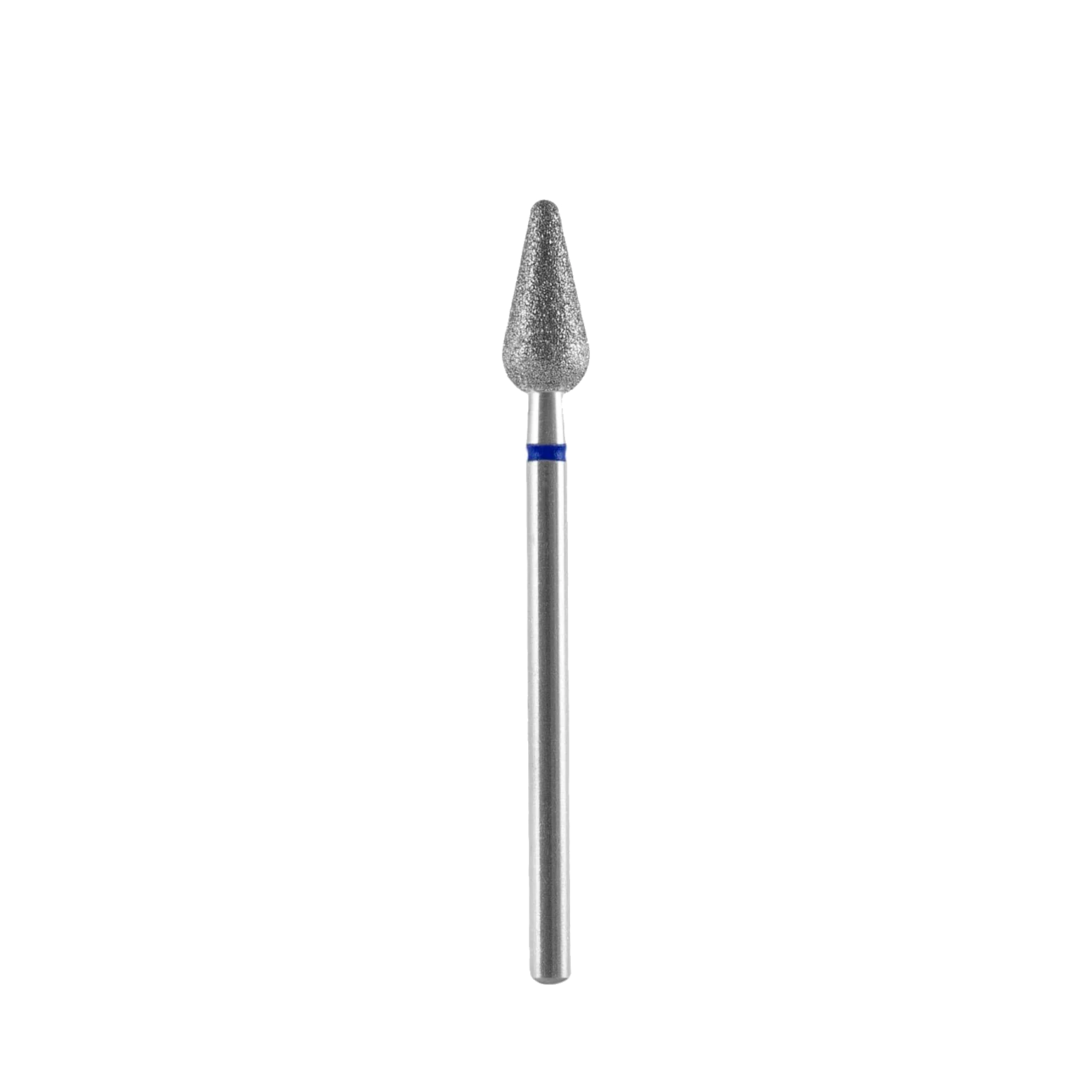 DIAMOND NAIL DRILL BIT, "ROUNDED PEAR", BLUE, HEAD DIAMETER 5/12MM (FA101B050/12) - STALEKS