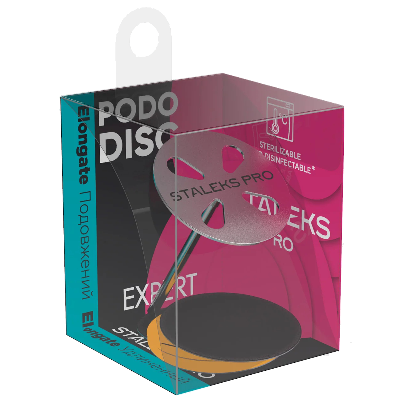STALEKS PRO EXPERT PODODISC EXTENDED ELONGATE PEDICURE DISC WITH REMOVABLE 180 GRIT 5 PCS FILE (PDLSET) - STALEKS™