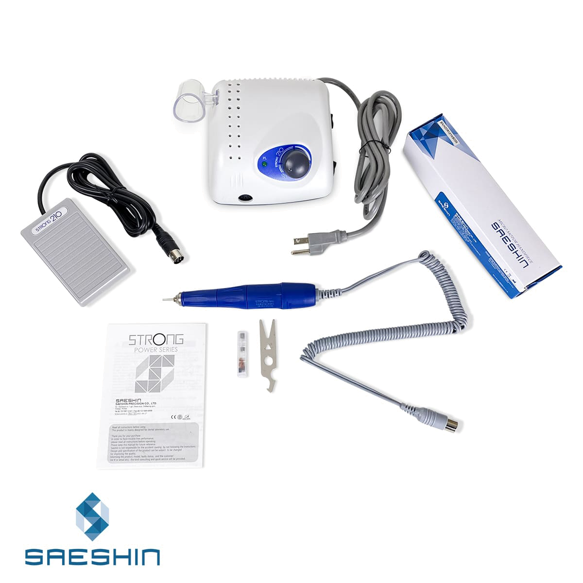 SAESHIN Strong Drill 210 / 105LN Blue 45K RPM (BEST SELLING MODEL)