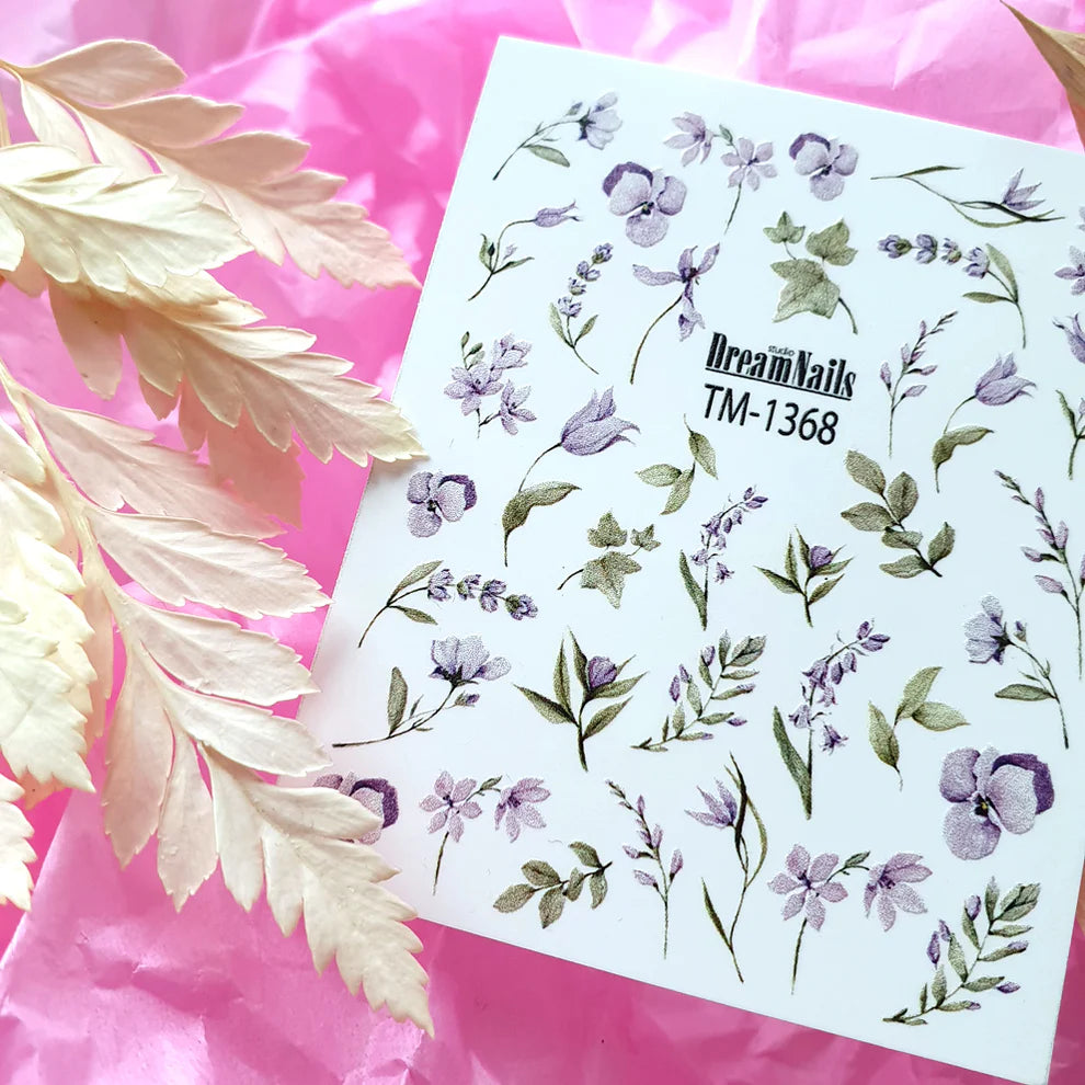 TM1368 NAIL DECAL 2D kvadrat store