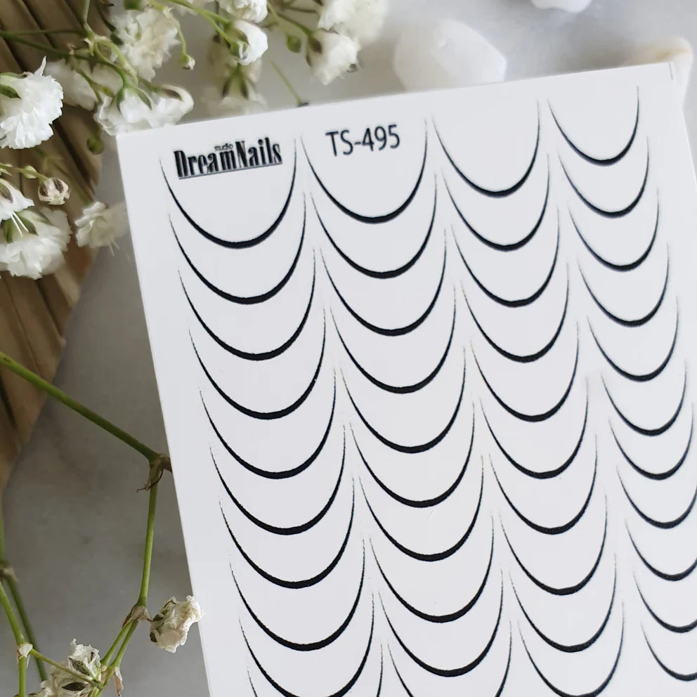 TS495 NAIL DECAL 2D kvadrat store