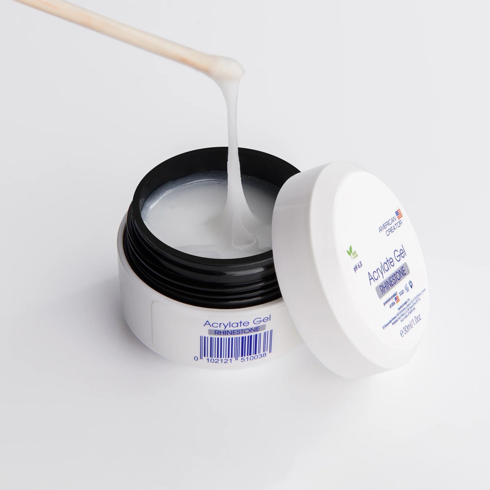 American Creator - Acrylate Gel Rhinestone (White), 30ml