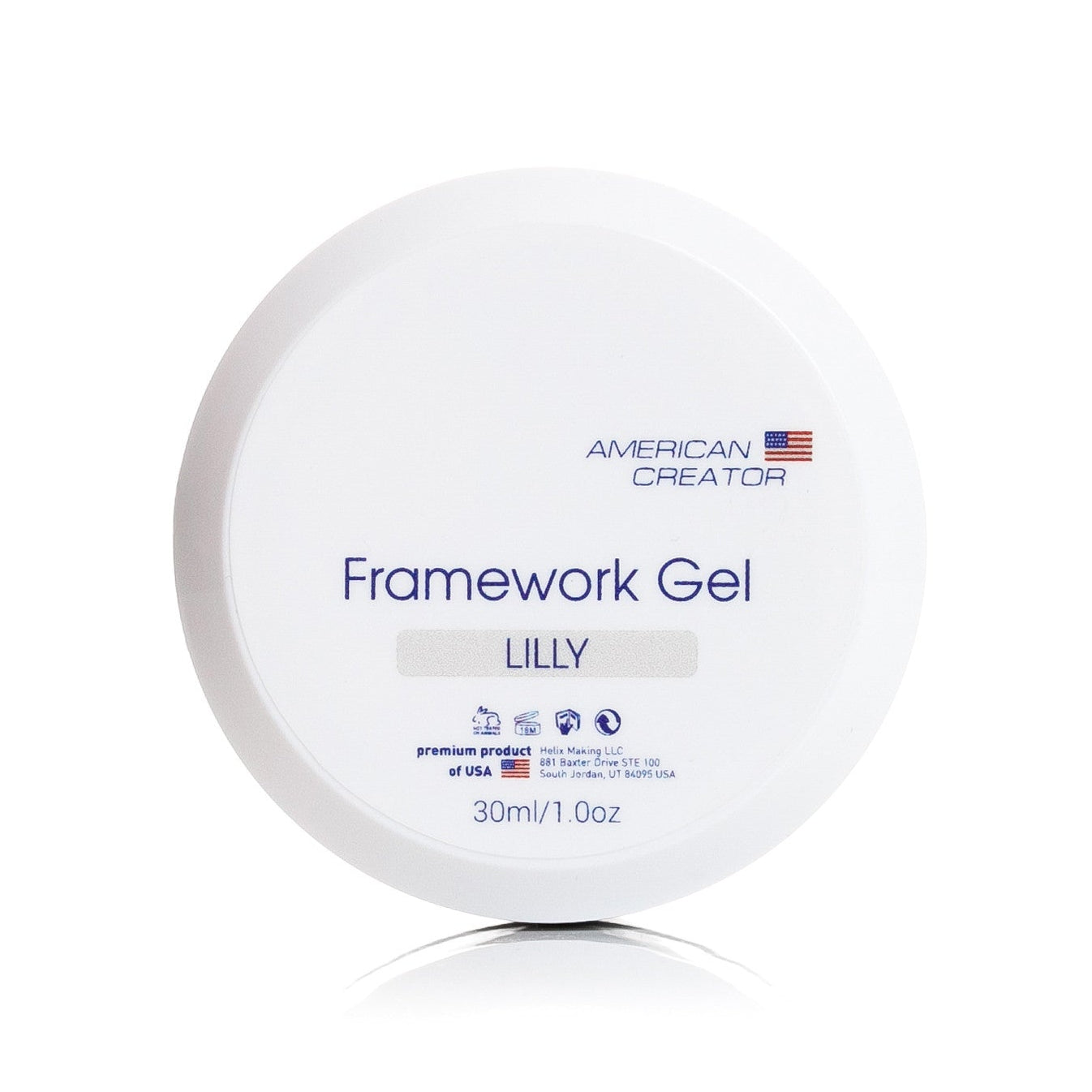 American Creator - Framework Gel Lilly (White), 30ml