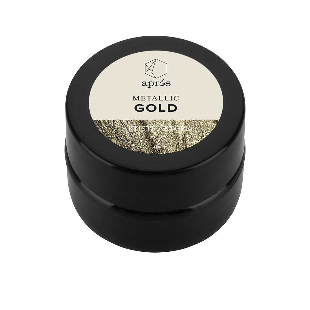 Apres Artiste Gel - Metallic Gold