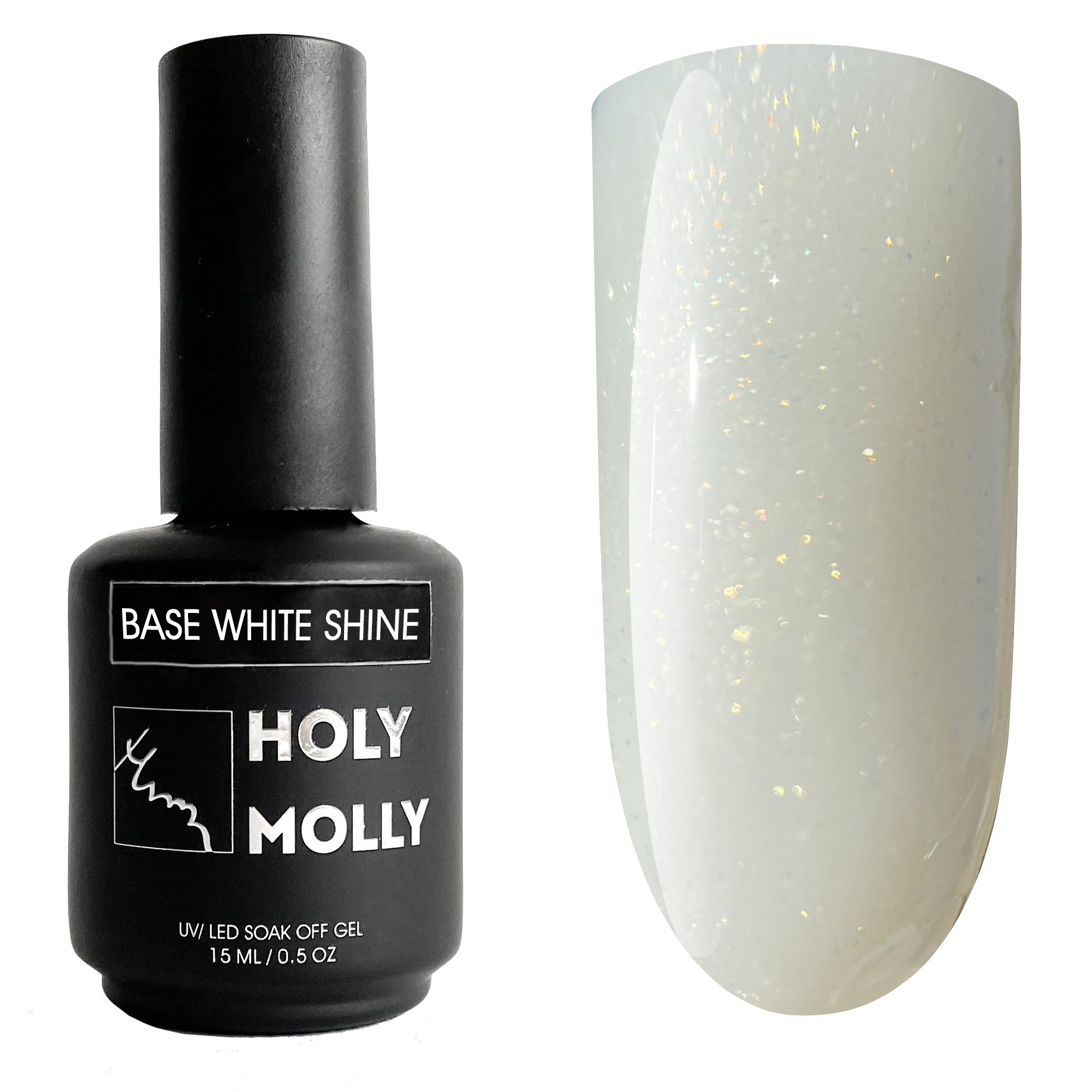 HOLY MOLLY Base White Shine, 15ml