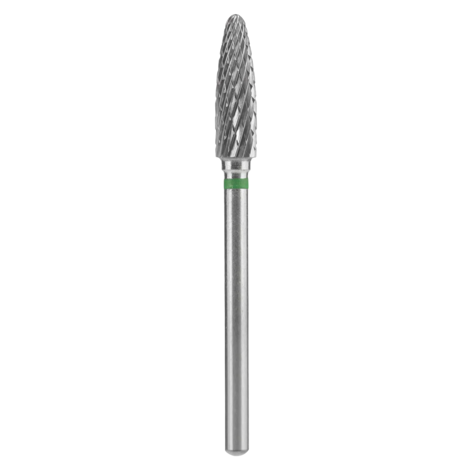CARBIDE NAIL DRILL BIT, "CORN", GREEN, HEAD DIAMETER 4/14MM (FT90G040/14) (#207)-STALEKS™
