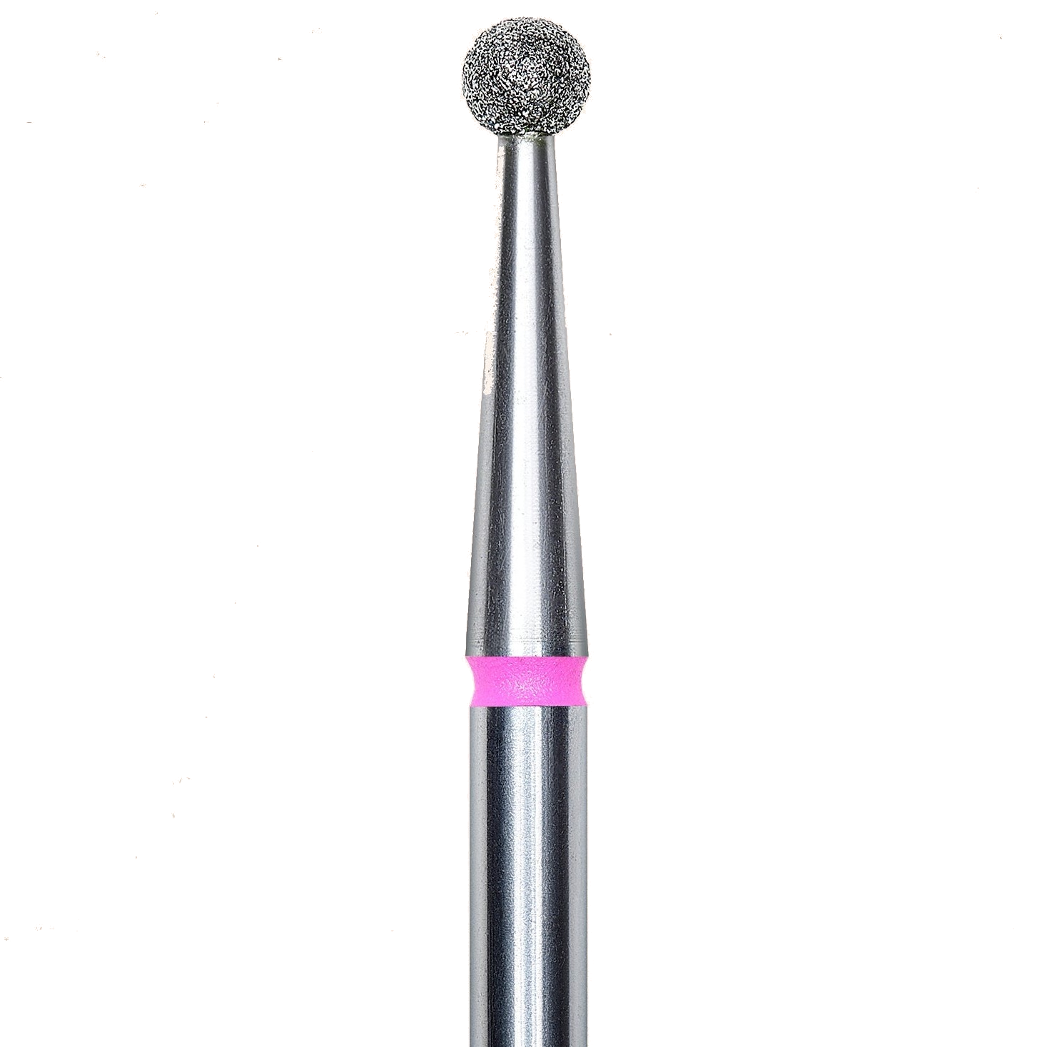 DIAMOND NAIL DRILL BIT, "BALL", RED, HEAD DIAMETER 2.7MM (FA01R027) - STALEKS™