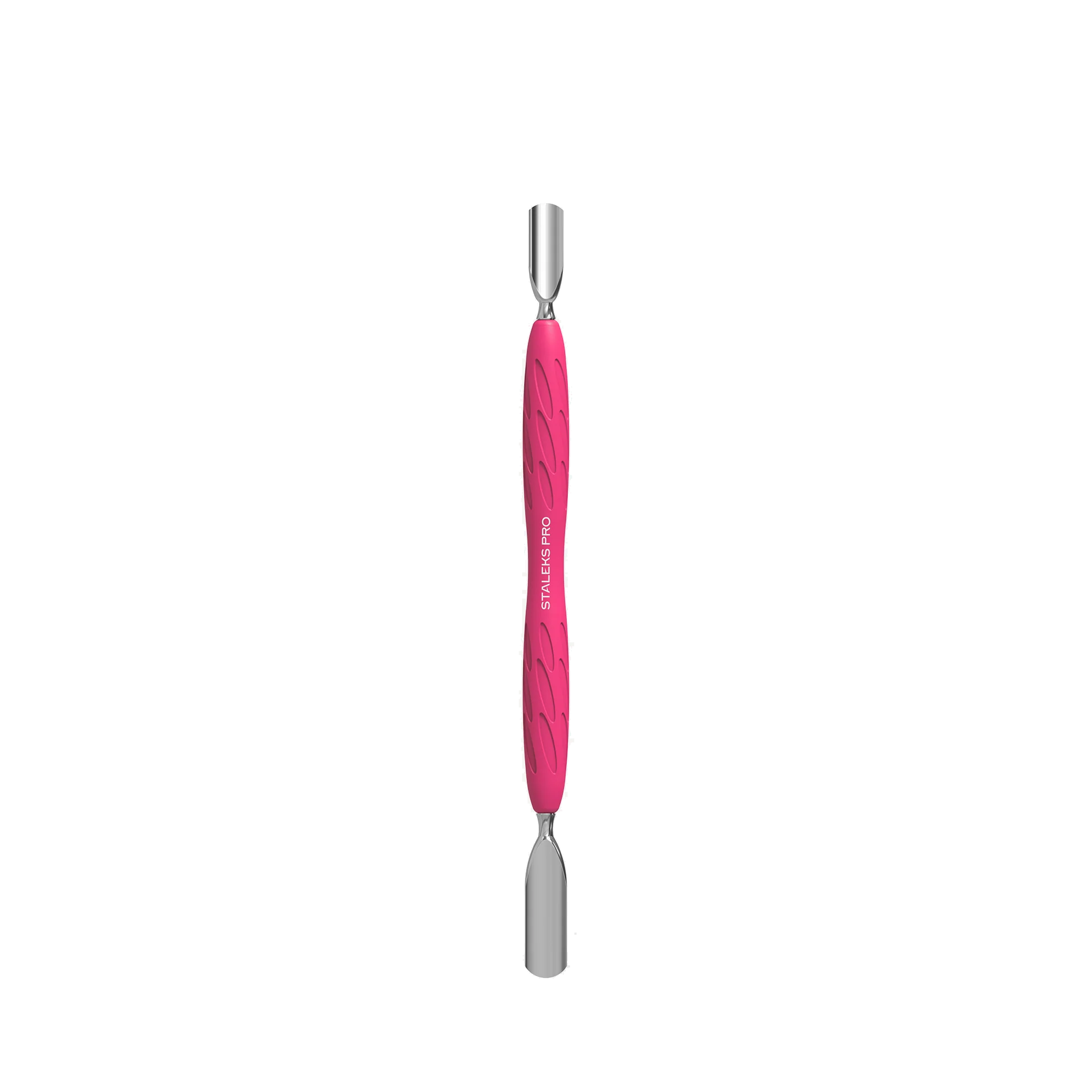 Manicure Pusher With Silicone Handle "Gummy" UNIQ 10 TYPE 1 (Wide Rounded Pusher + Narrow Rounded Pusher) PQ-10/1- STALEKS