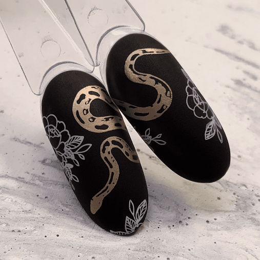 DARK Stamping Polish White Gold Metallic #21, 10ml