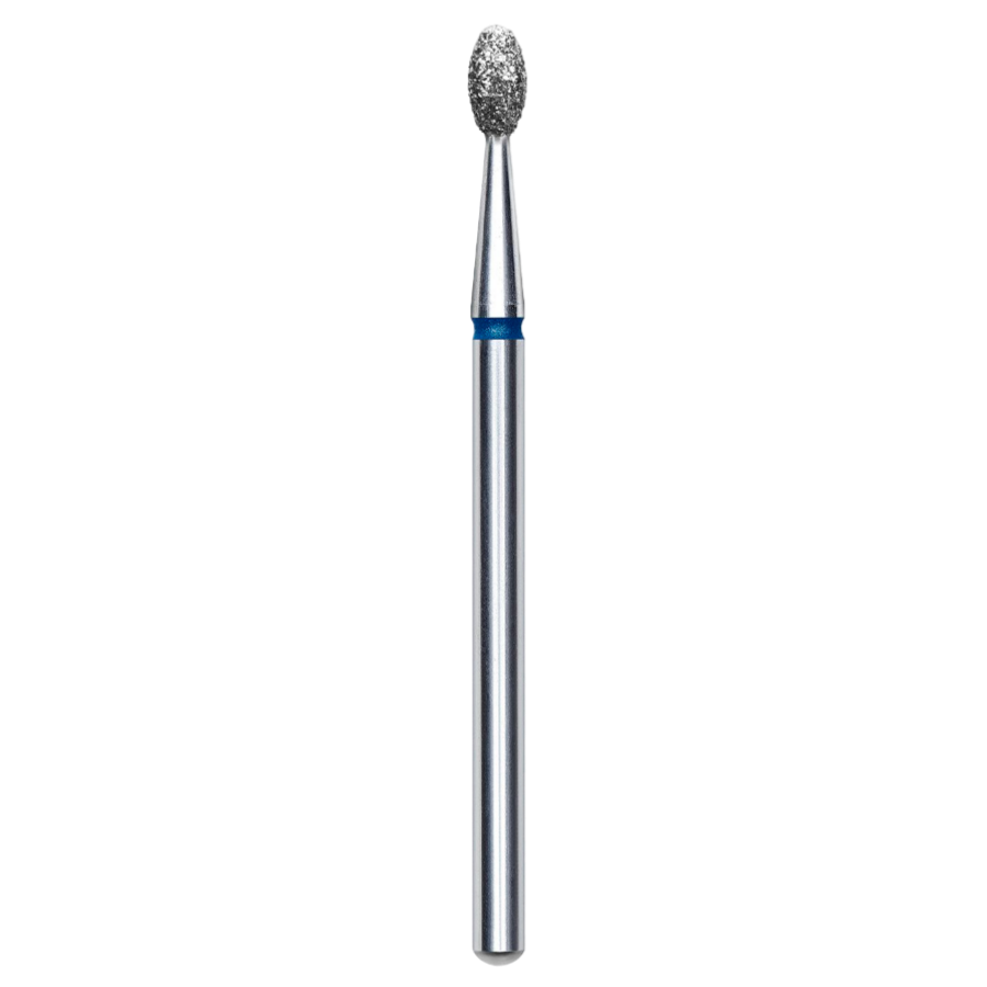 DIAMOND NAIL DRILL BIT, "OLIVE", BLUE, HEAD DIAMETER 2.5 MM/WORKING PART 5 MM (FA130B025/5) - STALEKS™