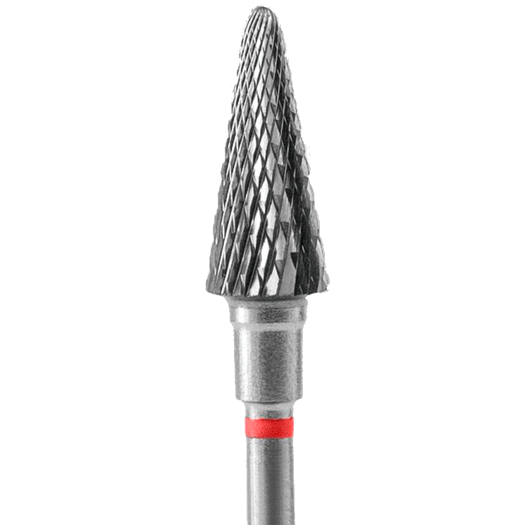 CARBIDE NAIL DRILL BIT, "CONE", RED, HEAD DIAMETER 6/14MM (FT71R060/14) (№82)- STALEKS™