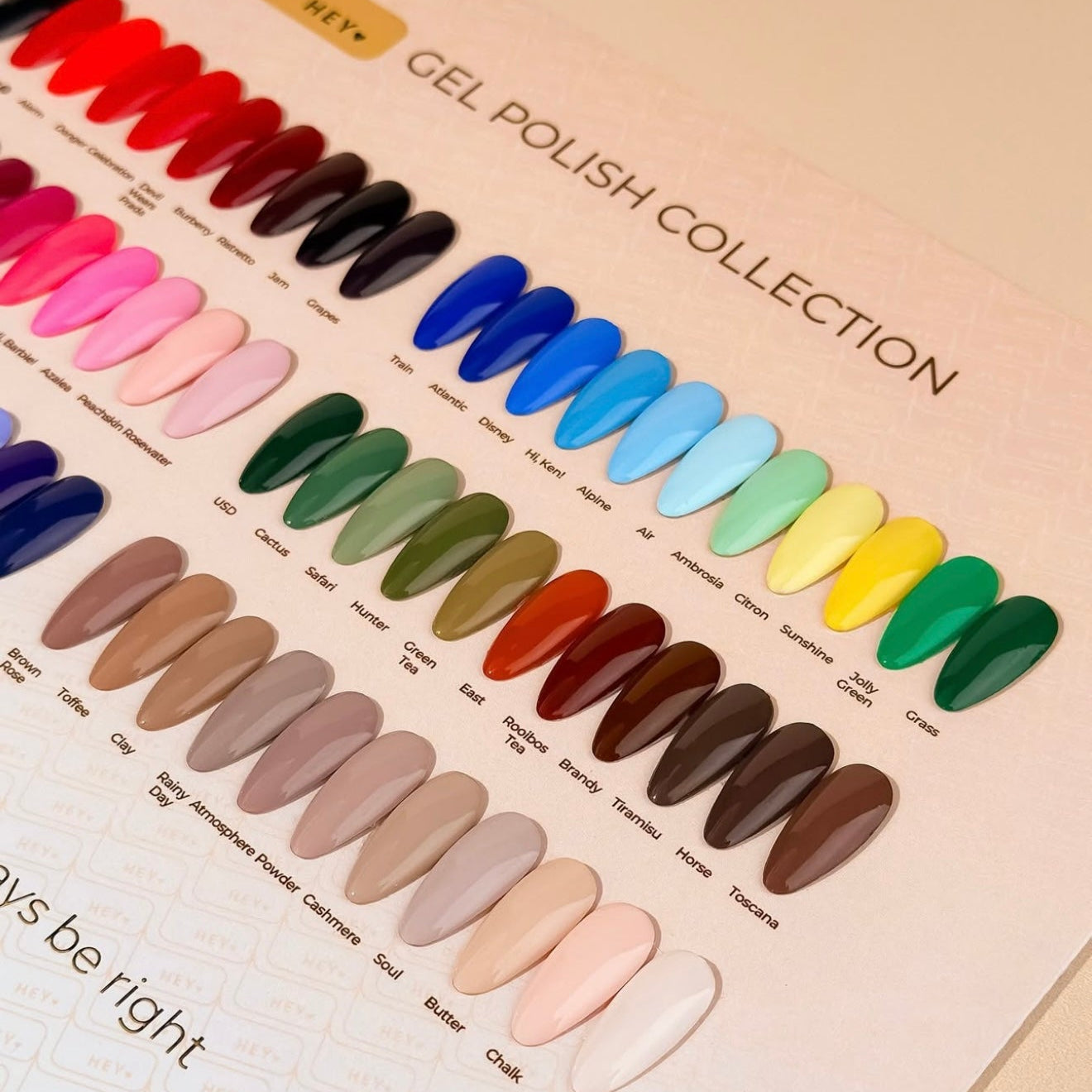 HEYLOVE - Color Gels Box (66 colors), 15ml