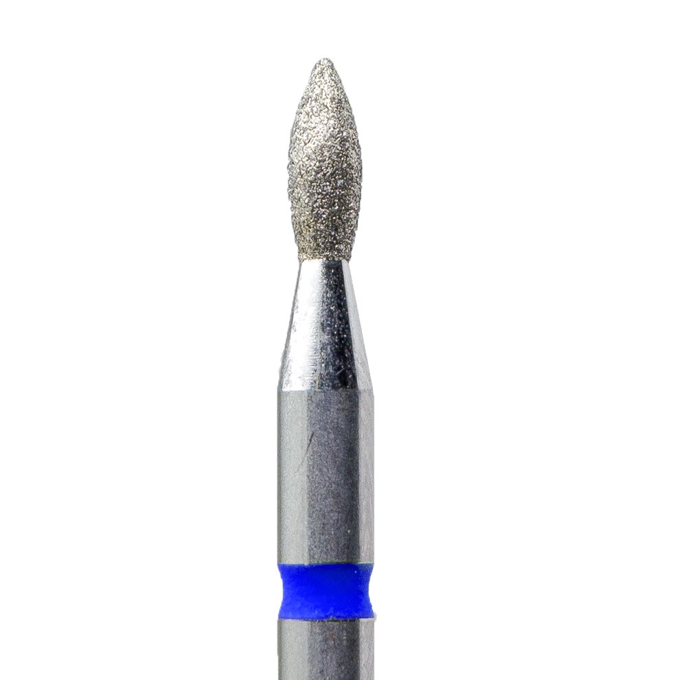 Diamond Nail Drill Bit Blue Short Cone 1.8-5.0M(#128) - KMIZ