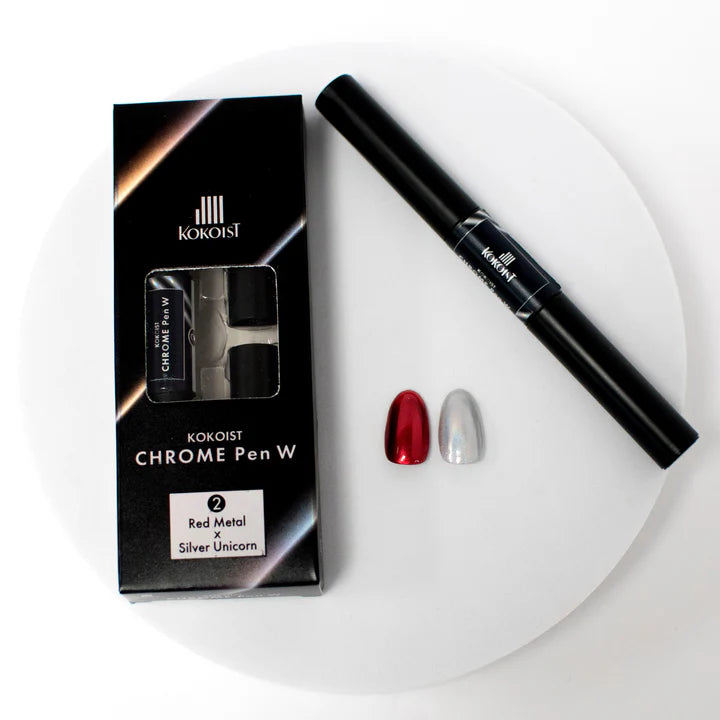 Kokoist - Chrome Pen W 02 Red Metal x Silver Unicorn