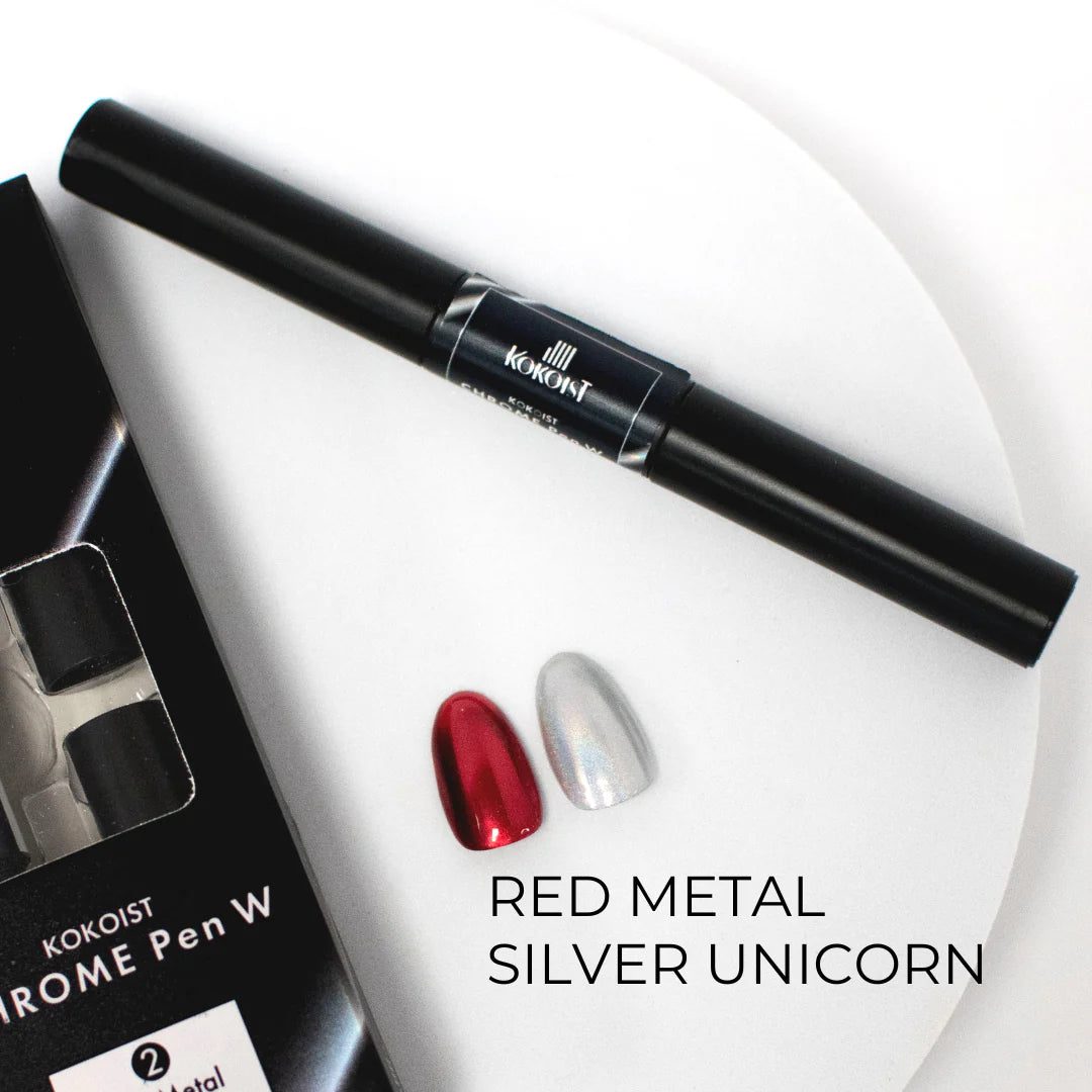 Kokoist - Chrome Pen W 02 Red Metal x Silver Unicorn