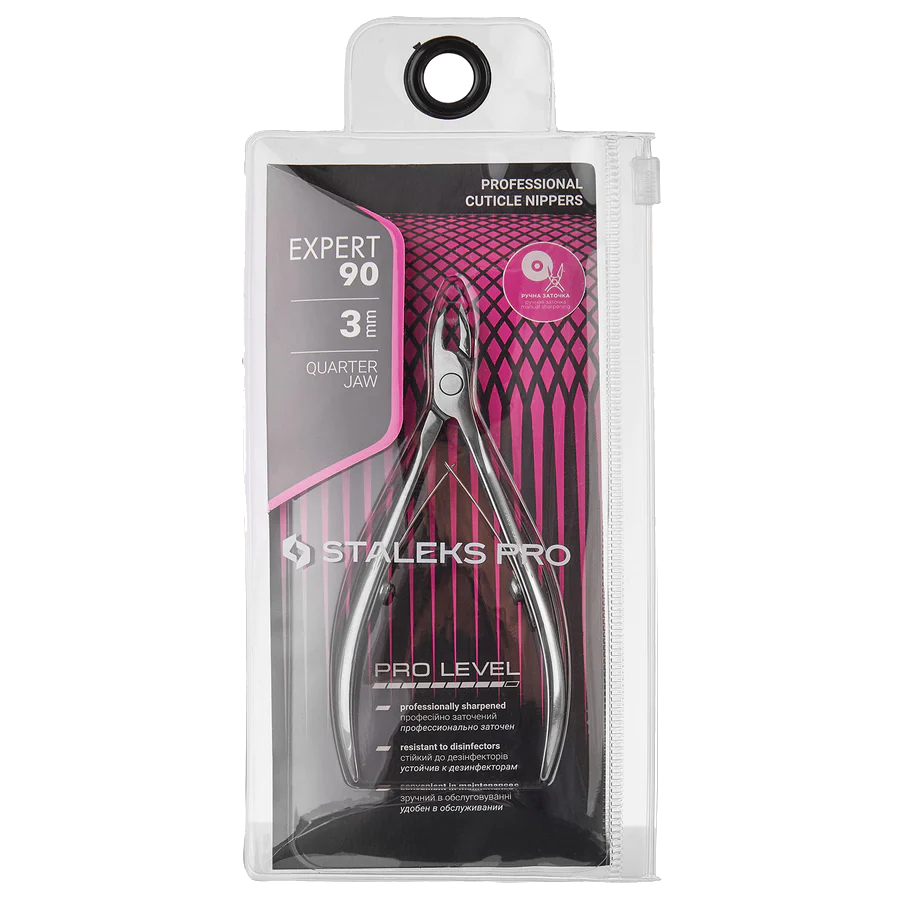 STALEKS Pro Expert 90 Professional Cuticle Nippers 3 mm Ne-90-3