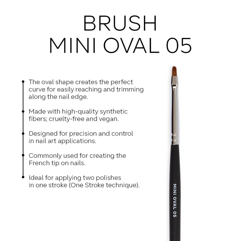 Pink Mask - Gel Brush Mini Oval 05