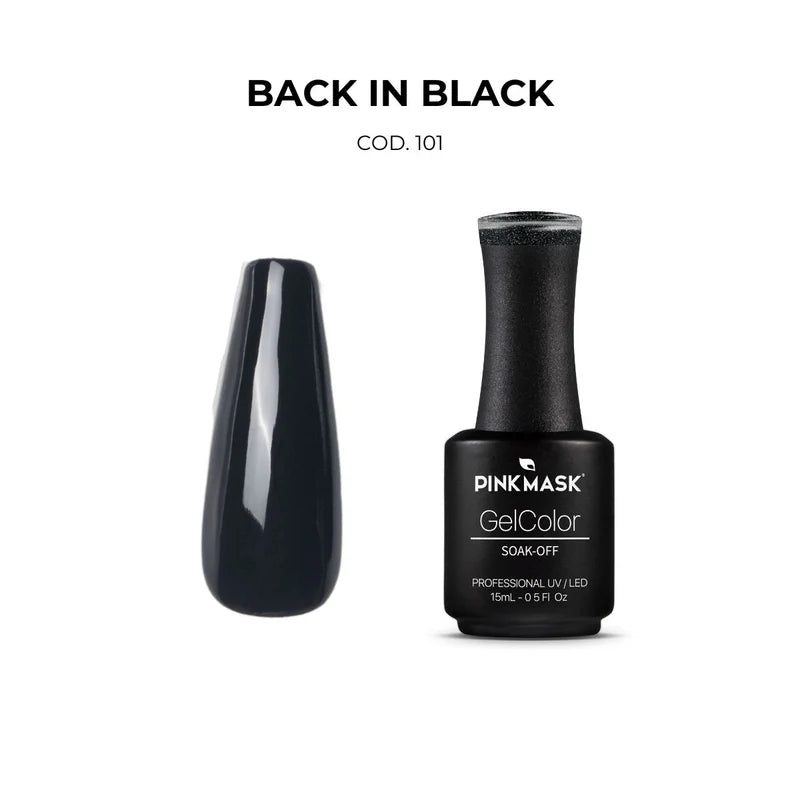 Pink Mask - Gel Color Back in Black