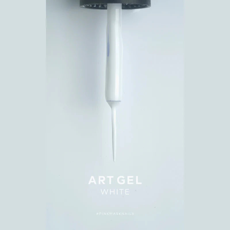 Pink Mask - Nail Art Gel White