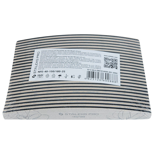 STALEKS - Crescent Mineral Nail File EXPERT 40 150/180 grit, 25pcs