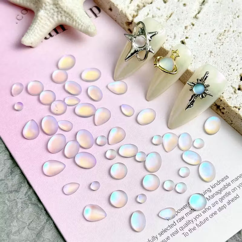 Tear Matte Frosted Glass Nail Art