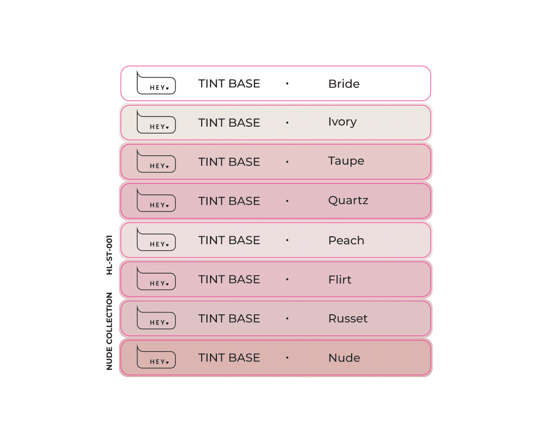 Stickers for swatches-Nude collection- #1 - HeyLove