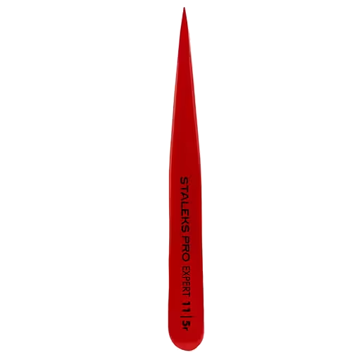 STALEKS PRO EXPERT 11 TYPE 5R EYEBROW TWEEZERS (POINT) RED TE-11/5R - STALEKS™