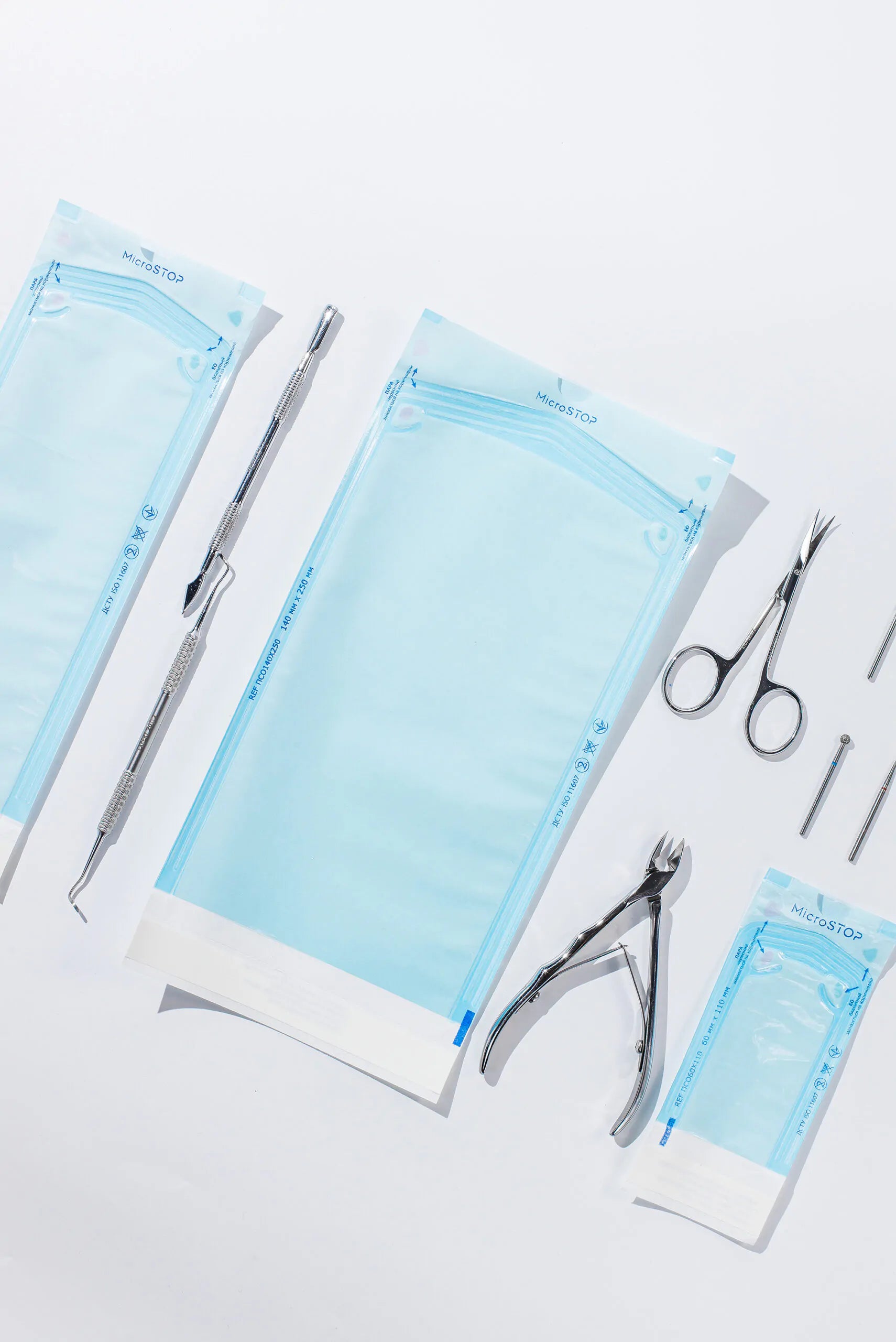 MicroStop self-adhesive pouches for AUTOCLAVE ONLY, 140x250 mm (200 pcs)