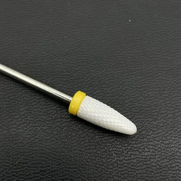CERAMIC NAIL BIT FOR REMOVAL (CONE) YELLOW #200, 1 PCS