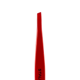 STALEKS PRO EXPERT 11/4R EYEBROW TWEEZERS (SLANT, RED COLOR) TE-11/4R - STALEKS™