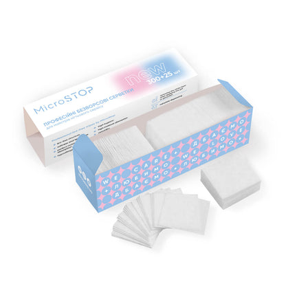 MicroStop Lint-Free Manicure Wipes (325 Pcs)