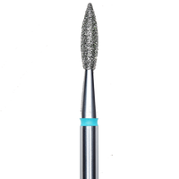 DIAMOND NAIL DRILL BIT, "FLAME", BLUE, HEAD DIAMETER 2.1/8MM (FA11B021/8) - STALEKS™