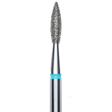 DIAMOND NAIL DRILL BIT, "FLAME", BLUE, HEAD DIAMETER 2.1/8MM (FA11B021/8) - STALEKS™