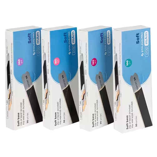 STALEKS PAPMAM DISPOSABLE FILE-CASES FOR A STRAIGHT NAIL FILES BASE, EXPERT 20 (30 PCS) DFCE-20- STALEKS™