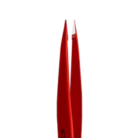 STALEKS PRO EXPERT 11 TYPE 5R EYEBROW TWEEZERS (POINT) RED TE-11/5R - STALEKS™