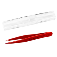 STALEKS PRO EXPERT 11 TYPE 5R EYEBROW TWEEZERS (POINT) RED TE-11/5R - STALEKS™